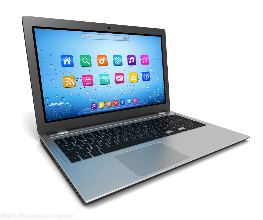 現(xiàn)代筆記本電腦 3D插圖隔離技術(shù)驅(qū)動(dòng)未來計(jì)算